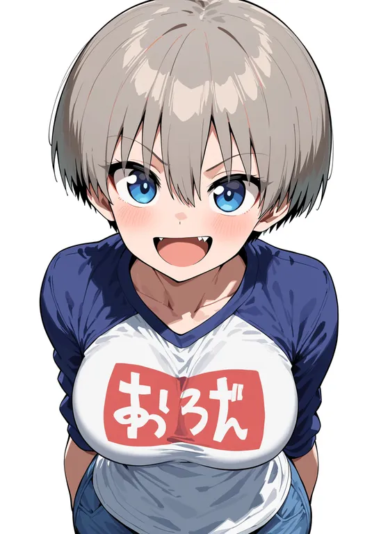 masterpiece, best quality, score_7, safe, uzaki hana, solo, upper body, simple background — by k3scat, made with ComfyUI
