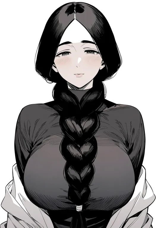 masterpiece, best quality, score_7, safe, unohana retsu, solo, upper body, simple background — by k3scat, made with ComfyUI