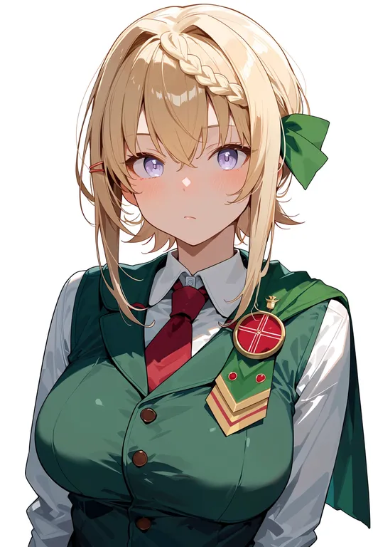 masterpiece, best quality, score_7, safe, perth (kancolle), solo, upper body, simple background — by k3scat, made with ComfyUI