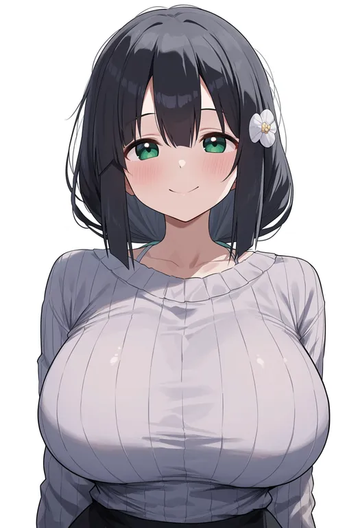 masterpiece, best quality, score_7, safe, tougou mimori, solo, upper body, simple background — by k3scat, made with ComfyUI