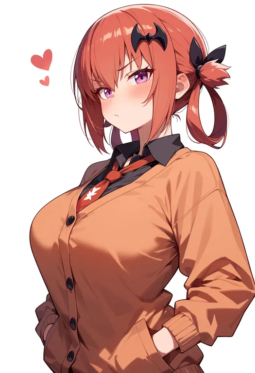 masterpiece, best quality, score_7, safe, satanichia kurumizawa mcdowell, solo, upper body, simple background — by k3scat, made with ComfyUI
