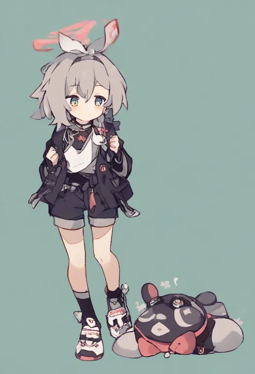 masterpiece, best quality, general, short shorts, 1girl, solo, full body, simple background — by k3scat, made with ComfyUI