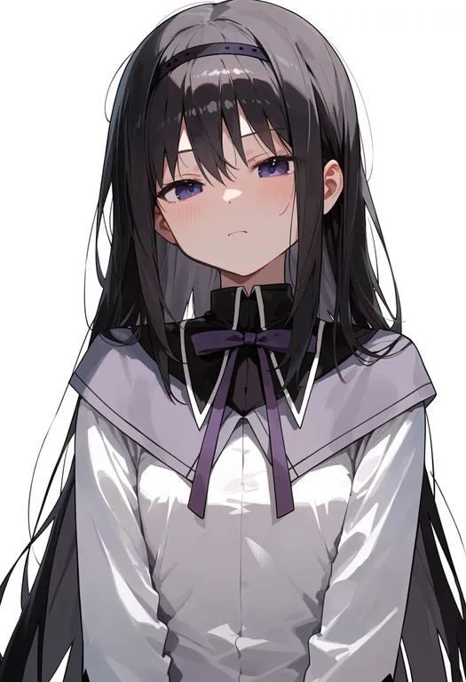 masterpiece, best quality, score_7, safe, akemi homura (magical girl), mahou shoujo madoka magica (anime), solo… — by k3scat, made with ComfyUI