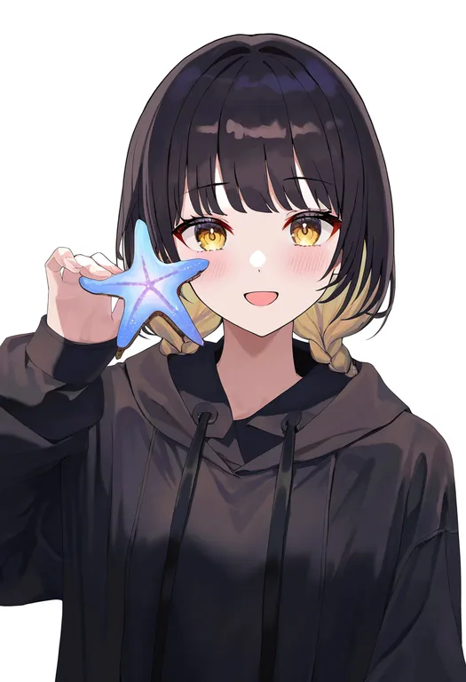 masterpiece, best quality, newest, absurdres, highres, safe, starfish, 1girl, solo, simple_background — by k3scat, made with ComfyUI