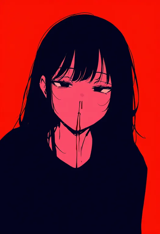 masterpiece, best quality, newest, absurdres, highres, safe, aroused_nosebleed, 1girl, solo, simple_background — by k3scat, made with ComfyUI