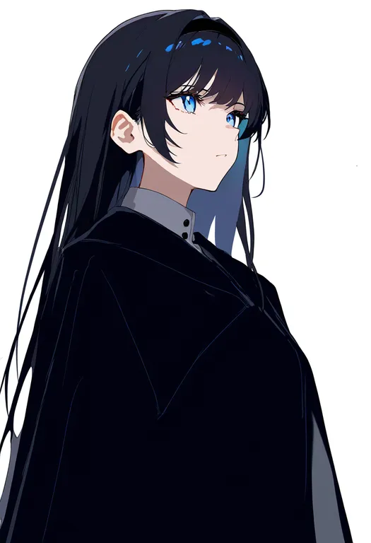 masterpiece, best quality, newest, absurdres, highres, safe, black_hairband, 1girl, solo, simple_background — by k3scat, made with ComfyUI