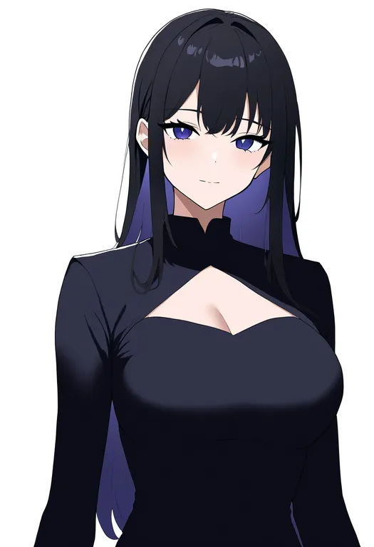 masterpiece, best quality, newest, absurdres, highres, safe, above-cleavage_cutout, 1girl, solo, simple_background — by k3scat, made with ComfyUI