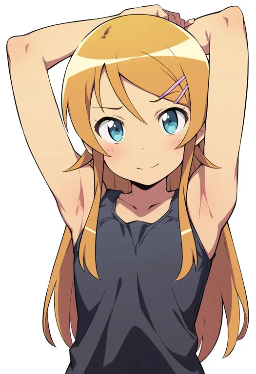 masterpiece, best quality, score_7, safe, kousaka kirino, solo, upper body, simple background — by k3scat, made with ComfyUI