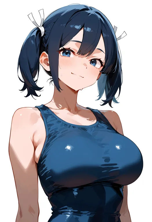 masterpiece, best quality, score_7, safe, souryuu (kancolle), solo, upper body, simple background — by k3scat, made with ComfyUI