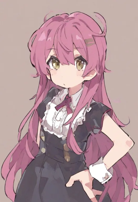 masterpiece, best quality, general, white wrist cuffs, 1girl, solo, simple background — by k3scat, made with ComfyUI