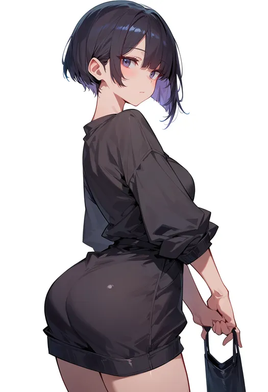 masterpiece, best quality, score_7, safe, shinju no yakata, solo, simple background — by k3scat, made with ComfyUI