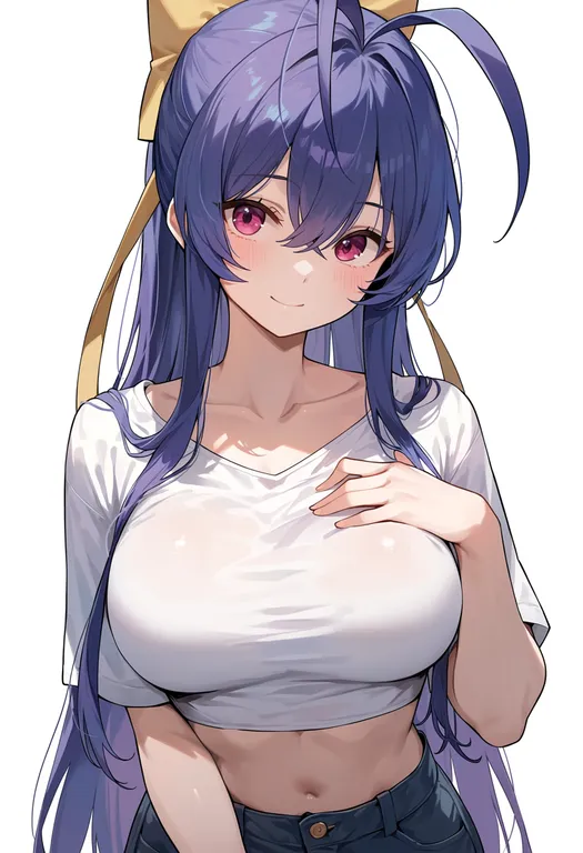 masterpiece, best quality, score_7, safe, mai natsume, solo, upper body, simple background — by k3scat, made with ComfyUI