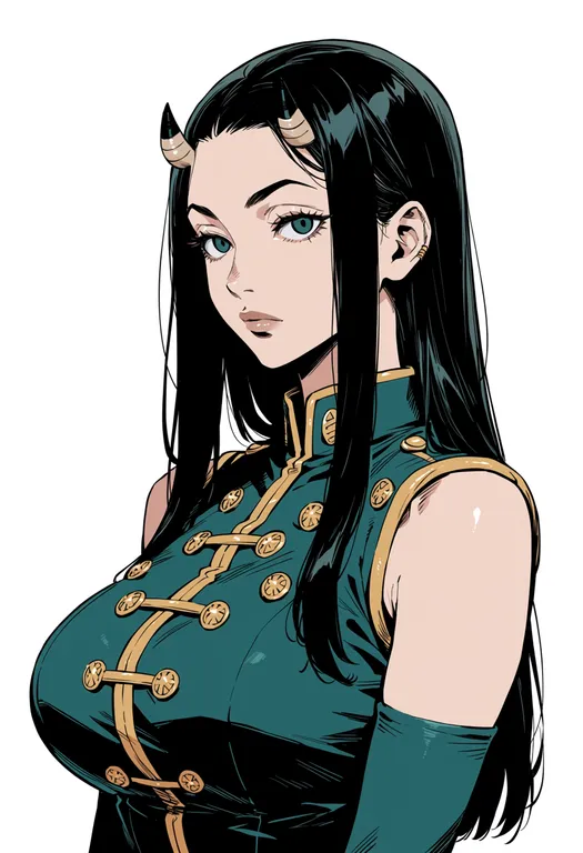 masterpiece, best quality, score_7, safe, illumi zoldyck, solo, upper body, simple background — by k3scat, made with ComfyUI