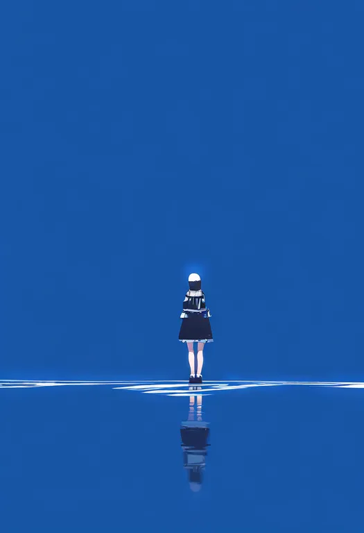 masterpiece, best quality, newest, absurdres, highres, safe, standing_on_liquid, 1girl, solo, simple_background — by k3scat, made with ComfyUI