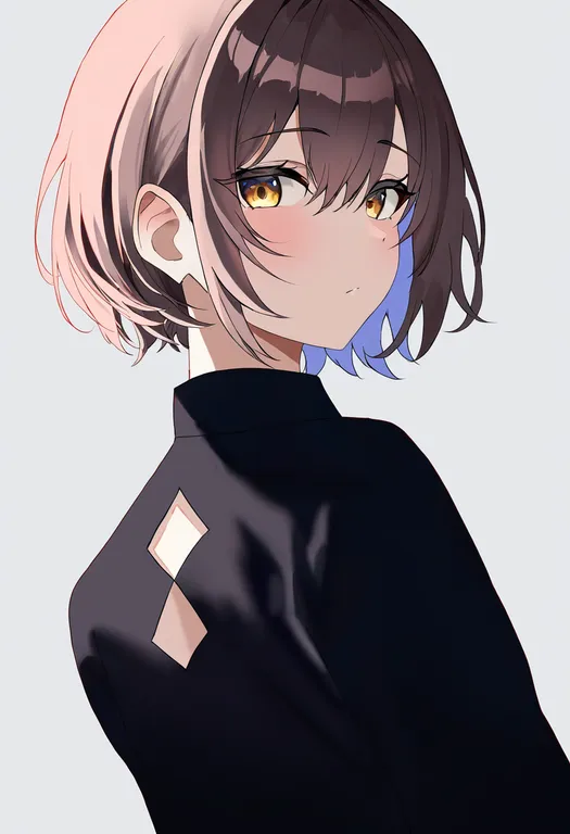masterpiece, best quality, newest, absurdres, highres, safe, diamond_cutout, 1girl, solo, simple_background — by k3scat, made with ComfyUI