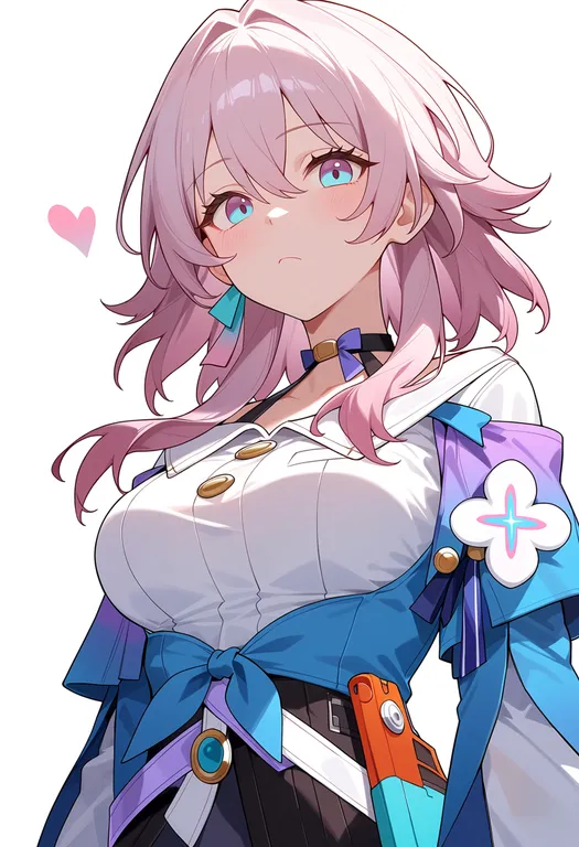 masterpiece, best quality, score_7, safe, march 7th (preservation) (honkai: star rail), honkai: star rail, solo… — by k3scat, made with ComfyUI