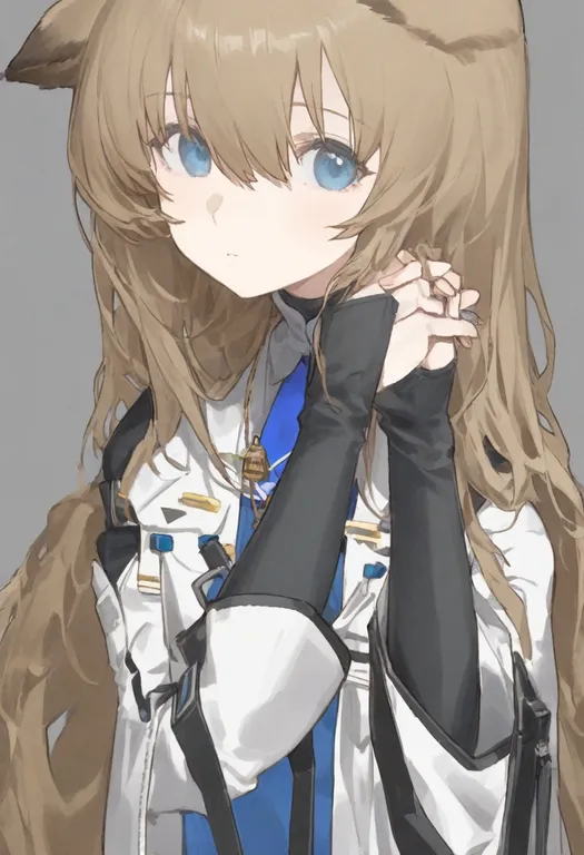 masterpiece, best quality, general, priestess (arknights), arknights, solo, upper body, simple background — by k3scat, made with ComfyUI