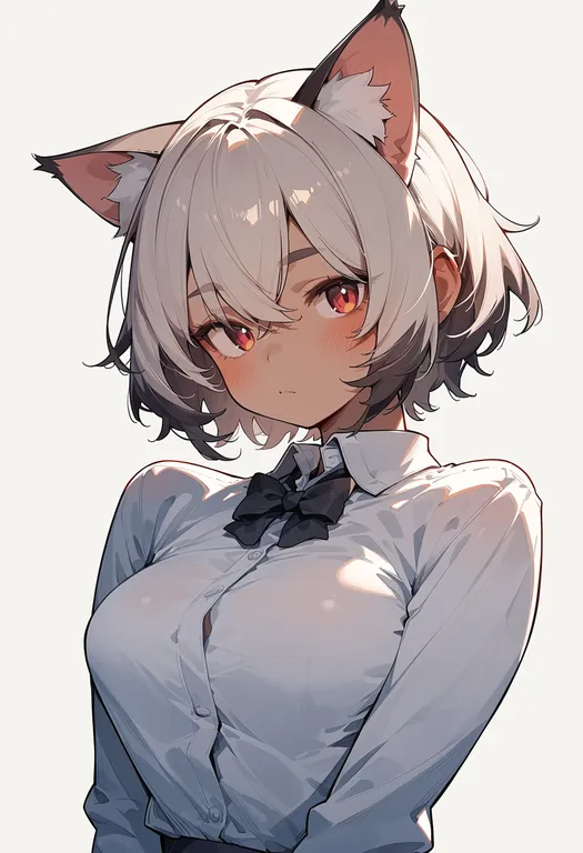 masterpiece, best quality, score_7, safe, maru (cat), solo, upper body, simple background — by k3scat, made with ComfyUI