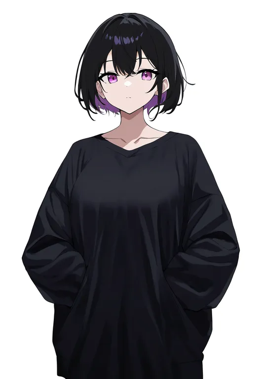 masterpiece, best quality, newest, absurdres, highres, safe, folded_clothes, 1girl, solo, simple_background — by k3scat, made with ComfyUI