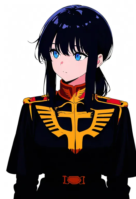 masterpiece, best quality, newest, absurdres, highres, safe, zeon, 1girl, solo, simple_background — by k3scat, made with ComfyUI