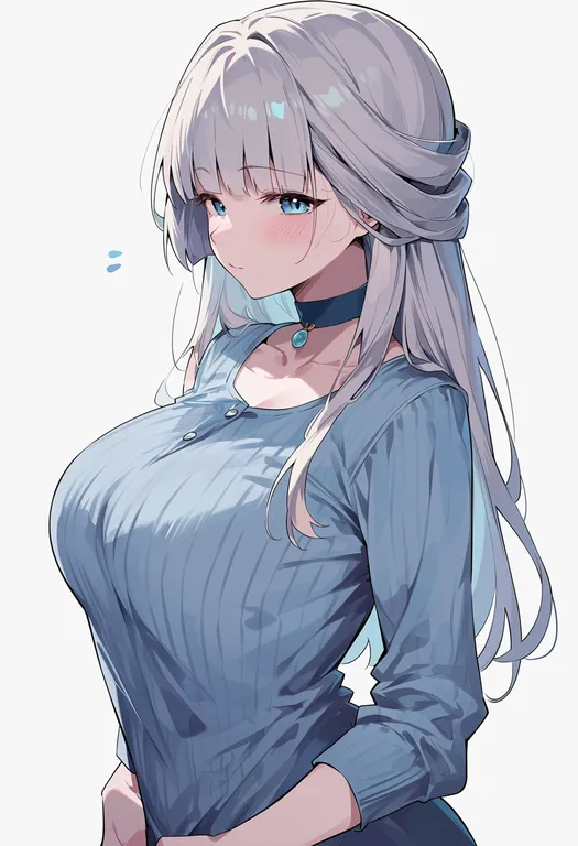 masterpiece, best quality, score_7, safe, nekoyashiki yuki, solo, upper body, simple background — by k3scat, made with ComfyUI