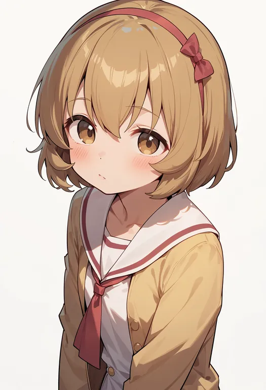 masterpiece, best quality, score_7, safe, koga koharu, solo, upper body, simple background — by k3scat, made with ComfyUI
