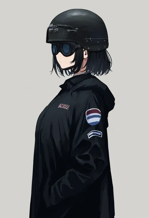 masterpiece, best quality, newest, absurdres, highres, safe, roundel, 1girl, solo, simple_background — by k3scat, made with ComfyUI
