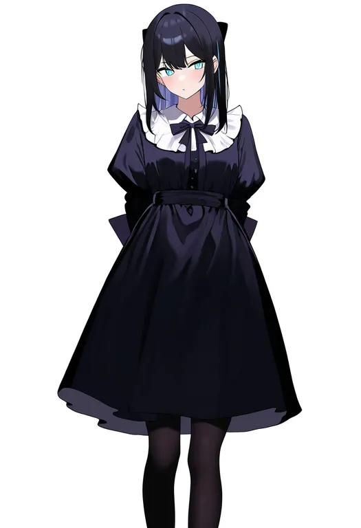 masterpiece, best quality, newest, absurdres, highres, safe, skirt_bow, 1girl, solo, simple_background — by k3scat, made with ComfyUI