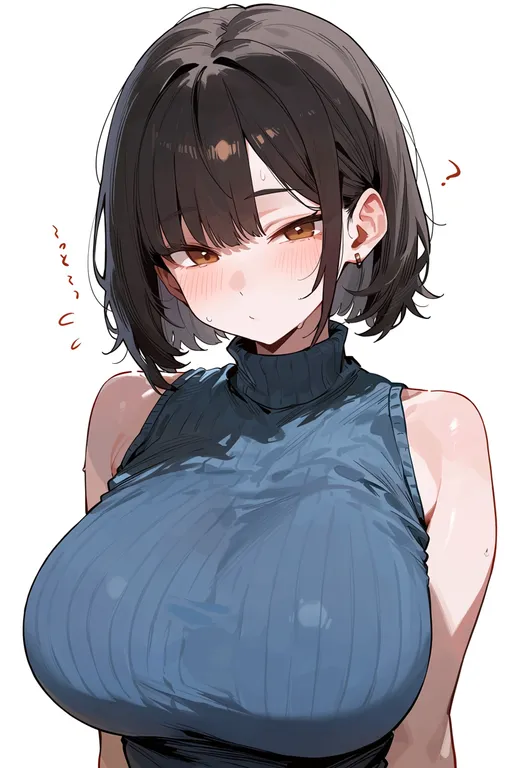 masterpiece, best quality, score_7, safe, instant soba, 1girl, solo, upper body, simple background — by k3scat, made with ComfyUI