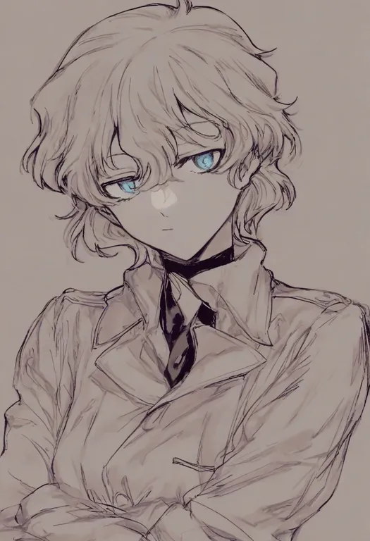 masterpiece, best quality, general, kekkai sensen, solo, simple background — by k3scat, made with ComfyUI