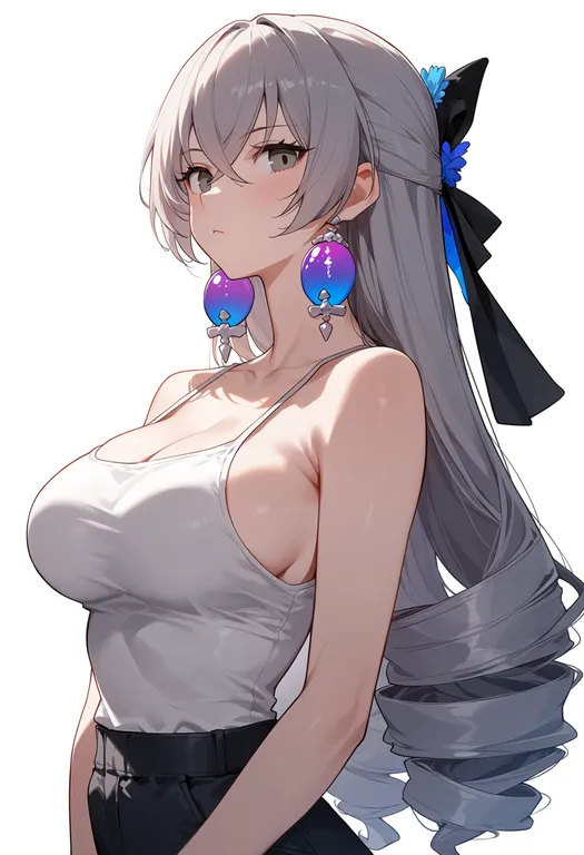 masterpiece, best quality, score_7, safe, bronya rand, solo, upper body, simple background — by k3scat, made with ComfyUI