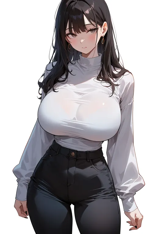 masterpiece, best quality, score_7, safe, light, 1girl, solo, simple background — by k3scat, made with ComfyUI