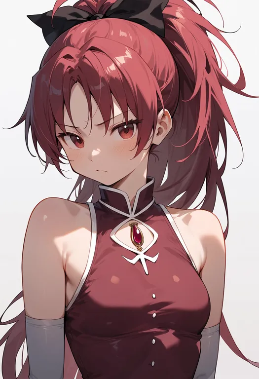 masterpiece, best quality, score_7, safe, sakura kyoko (magical girl), mahou shoujo madoka magica (anime), solo… — by k3scat, made with ComfyUI
