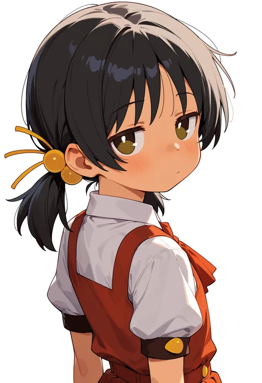 masterpiece, best quality, score_7, safe, kaai yuki, solo, upper body, simple background — by k3scat, made with ComfyUI