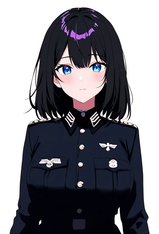 masterpiece, best quality, newest, absurdres, highres, safe, insignia, 1girl, solo, simple_background — by k3scat, made with ComfyUI