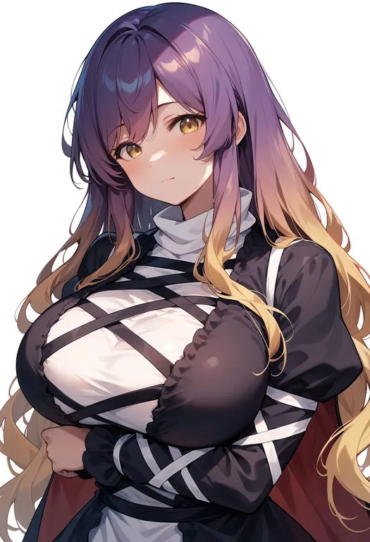 masterpiece, best quality, score_7, safe, hijiri byakuren, touhou, solo, upper body, simple background — by k3scat, made with ComfyUI