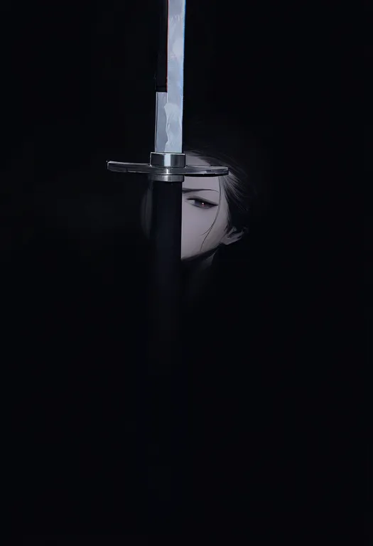 masterpiece, best quality, newest, absurdres, highres, safe, human_scabbard, 1girl, solo, simple_background — by k3scat, made with ComfyUI