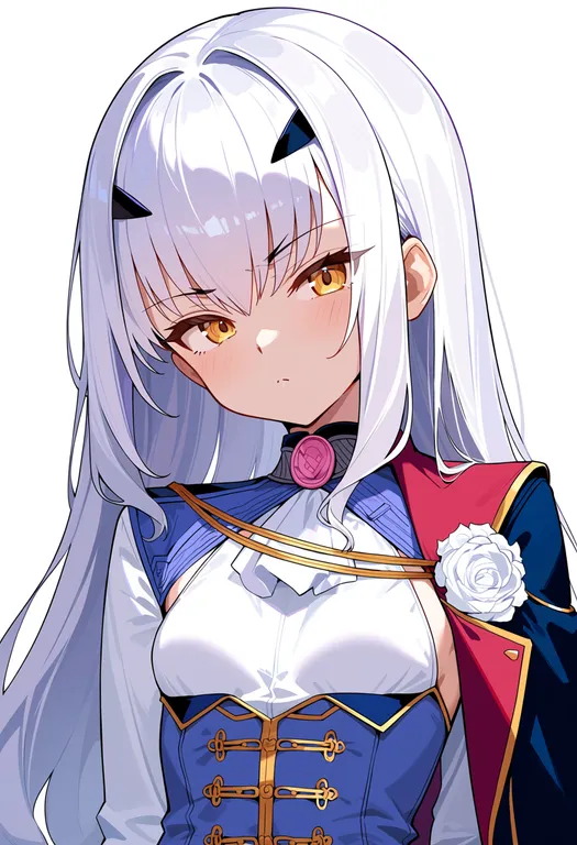 masterpiece, best quality, score_7, safe, melusine (second ascension) (fate), solo, upper body, simple background — by k3scat, made with ComfyUI