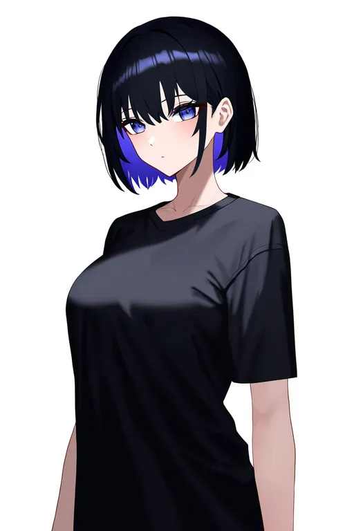masterpiece, best quality, newest, absurdres, highres, safe, tented_shirt, 1girl, solo, simple_background — by k3scat, made with ComfyUI