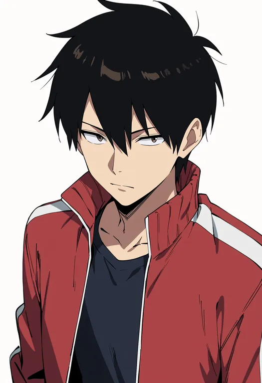 masterpiece, best quality, score_7, safe, kisaragi shintarou, solo, upper body, simple background — by k3scat, made with ComfyUI