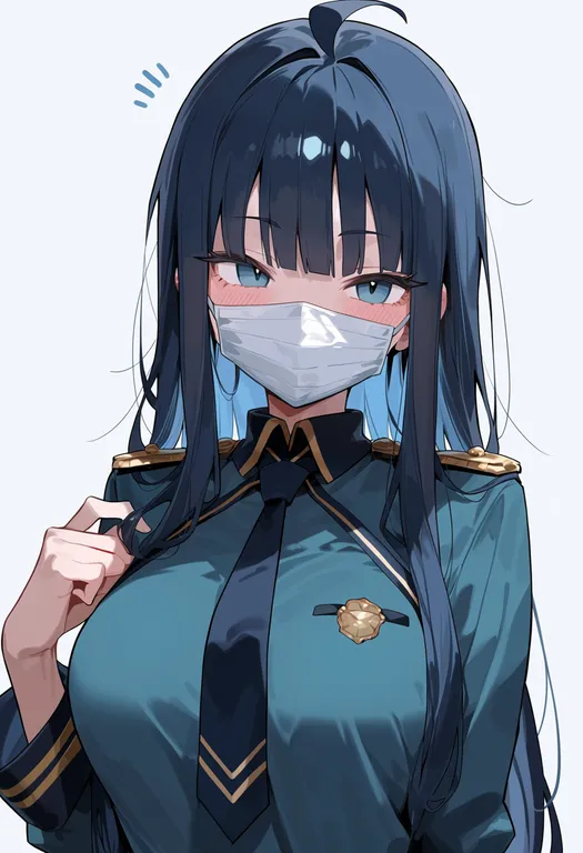 masterpiece, best quality, score_7, safe, captain nemo (fate), solo, upper body, simple background — by k3scat, made with ComfyUI