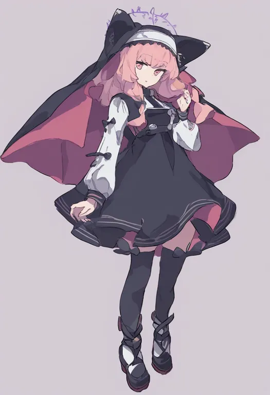 masterpiece, best quality, general, two-sided dress, 1girl, solo, simple background — by k3scat, made with ComfyUI