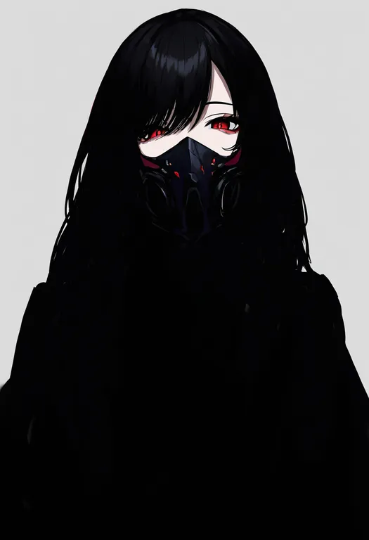 masterpiece, best quality, newest, absurdres, highres, safe, mask_on_head, 1girl, solo, simple_background — by k3scat, made with ComfyUI