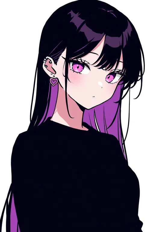 masterpiece, best quality, newest, absurdres, highres, safe, heart_earrings, 1girl, solo, simple_background — by k3scat, made with ComfyUI