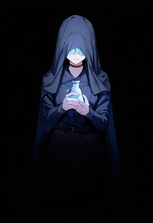 masterpiece, best quality, newest, absurdres, highres, safe, potion, 1girl, solo, simple_background — by k3scat, made with ComfyUI