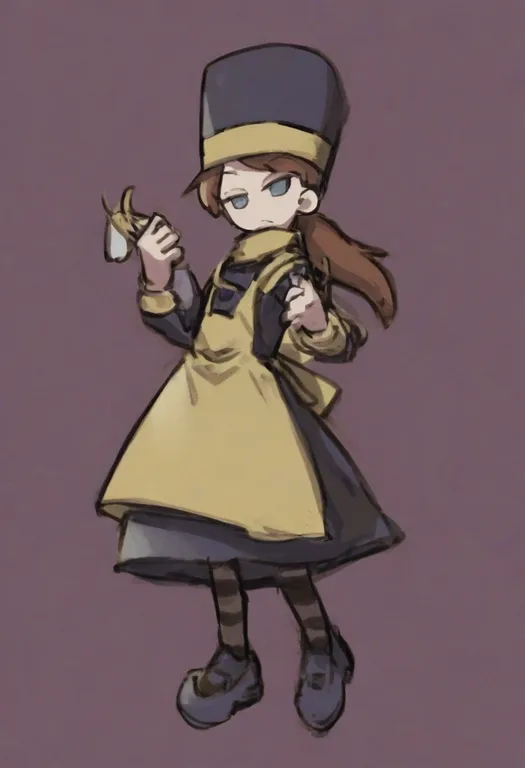 masterpiece, best quality, general, a hat in time, solo, simple background — by k3scat, made with ComfyUI