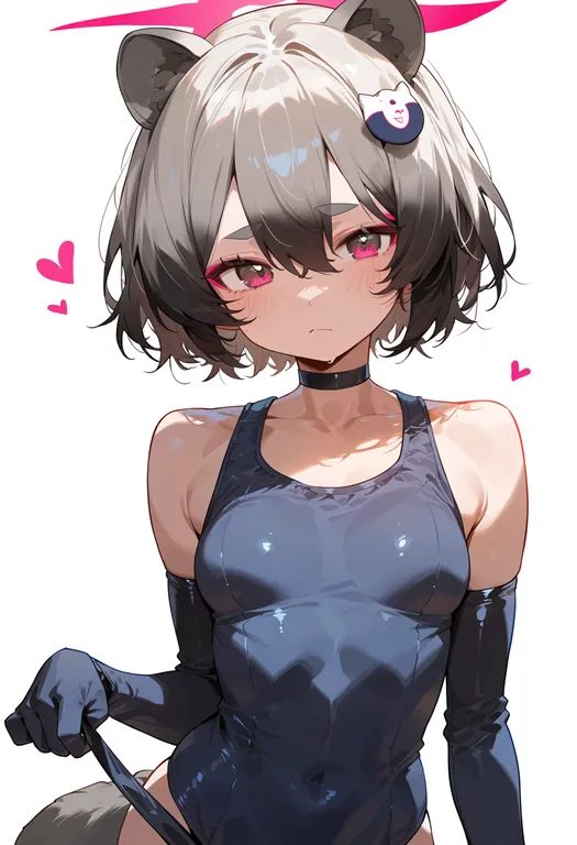 masterpiece, best quality, score_7, safe, michiru (blue archive), blue archive, solo, upper body, simple background — by k3scat, made with ComfyUI