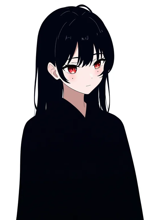 masterpiece, best quality, newest, absurdres, highres, safe, mark_under_eye, 1girl, solo, simple_background — by k3scat, made with ComfyUI