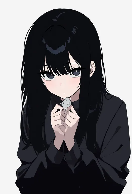 masterpiece, best quality, newest, absurdres, highres, safe, mouse_(animal), 1girl, solo, simple_background — by k3scat, made with ComfyUI