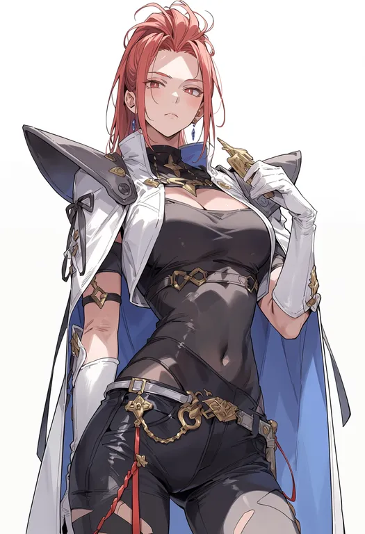 masterpiece, best quality, score_7, safe, tales of arise, solo, simple background — by k3scat, made with ComfyUI